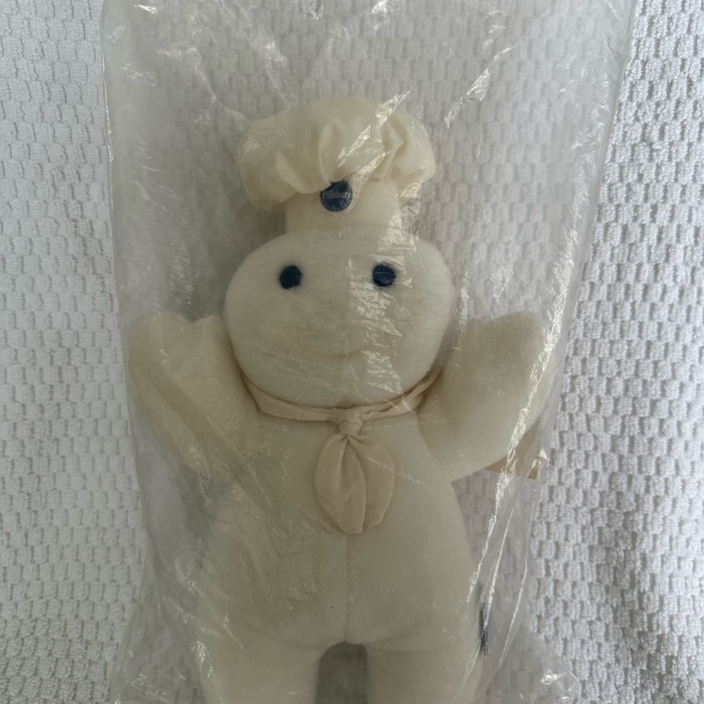 NEW 1990 Pillsbury Doughboy Poppin' Fresh 25th Anniversary Plush Doll